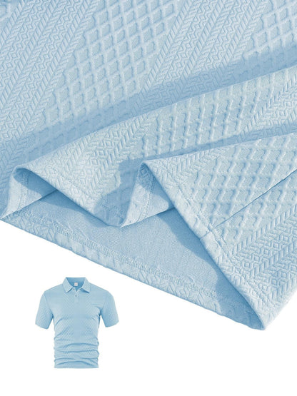 ⏱️Second item 40% off🔥Men's Solid Polo Shirt & Drawstring Waist Shorts Set