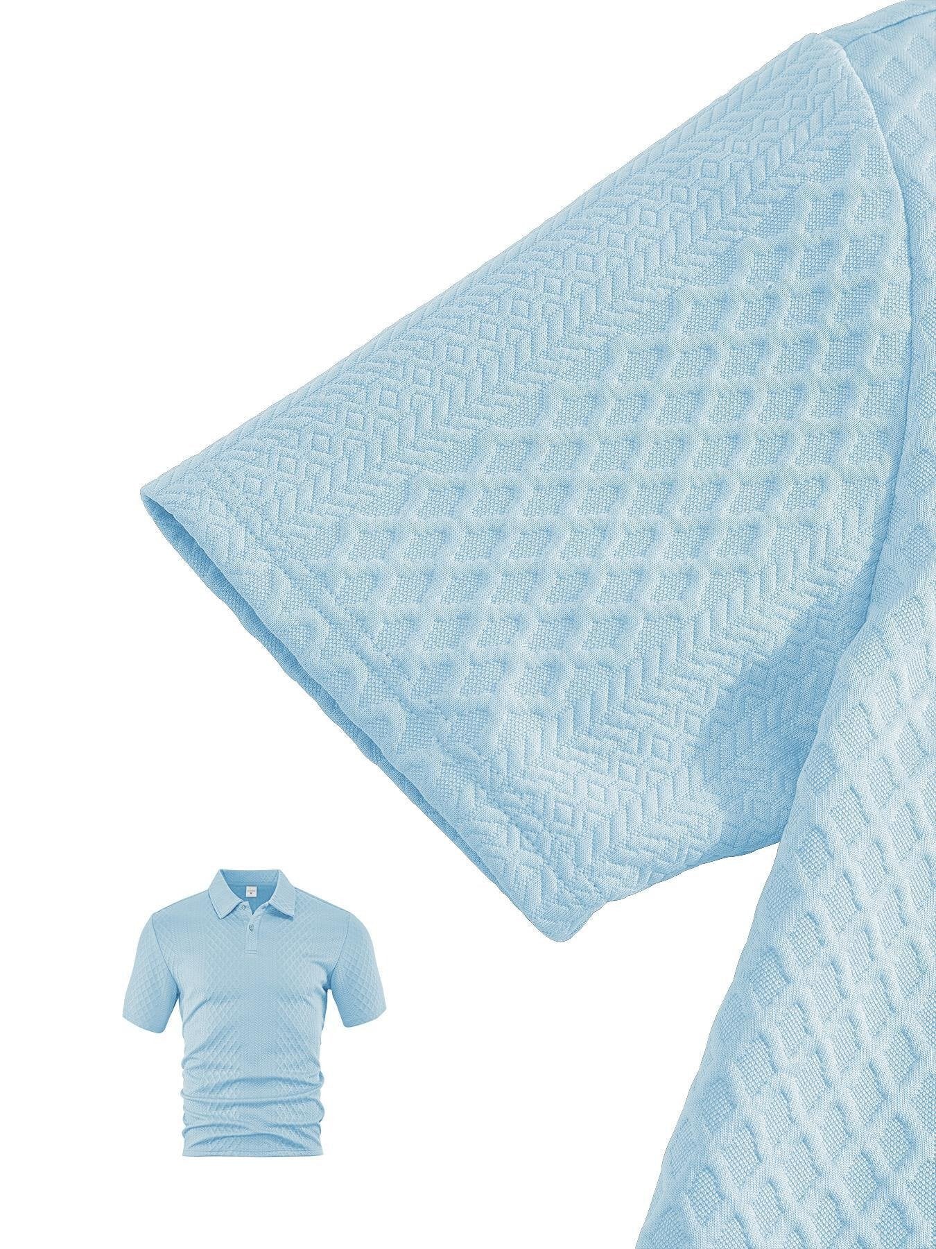 ⏱️Second item 40% off🔥Men's Solid Polo Shirt & Drawstring Waist Shorts Set