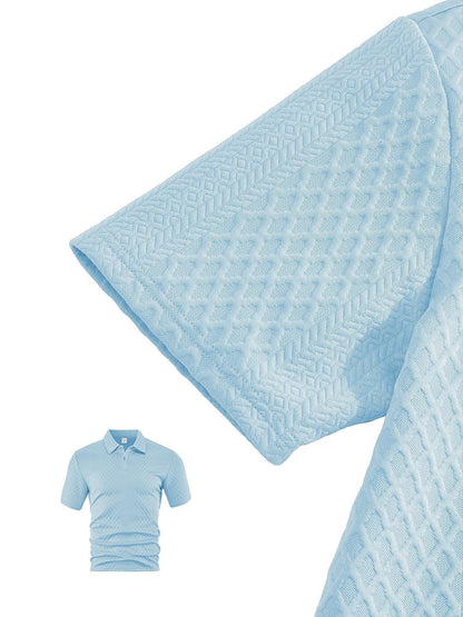 ⏱️Second item 40% off🔥Men's Solid Polo Shirt & Drawstring Waist Shorts Set