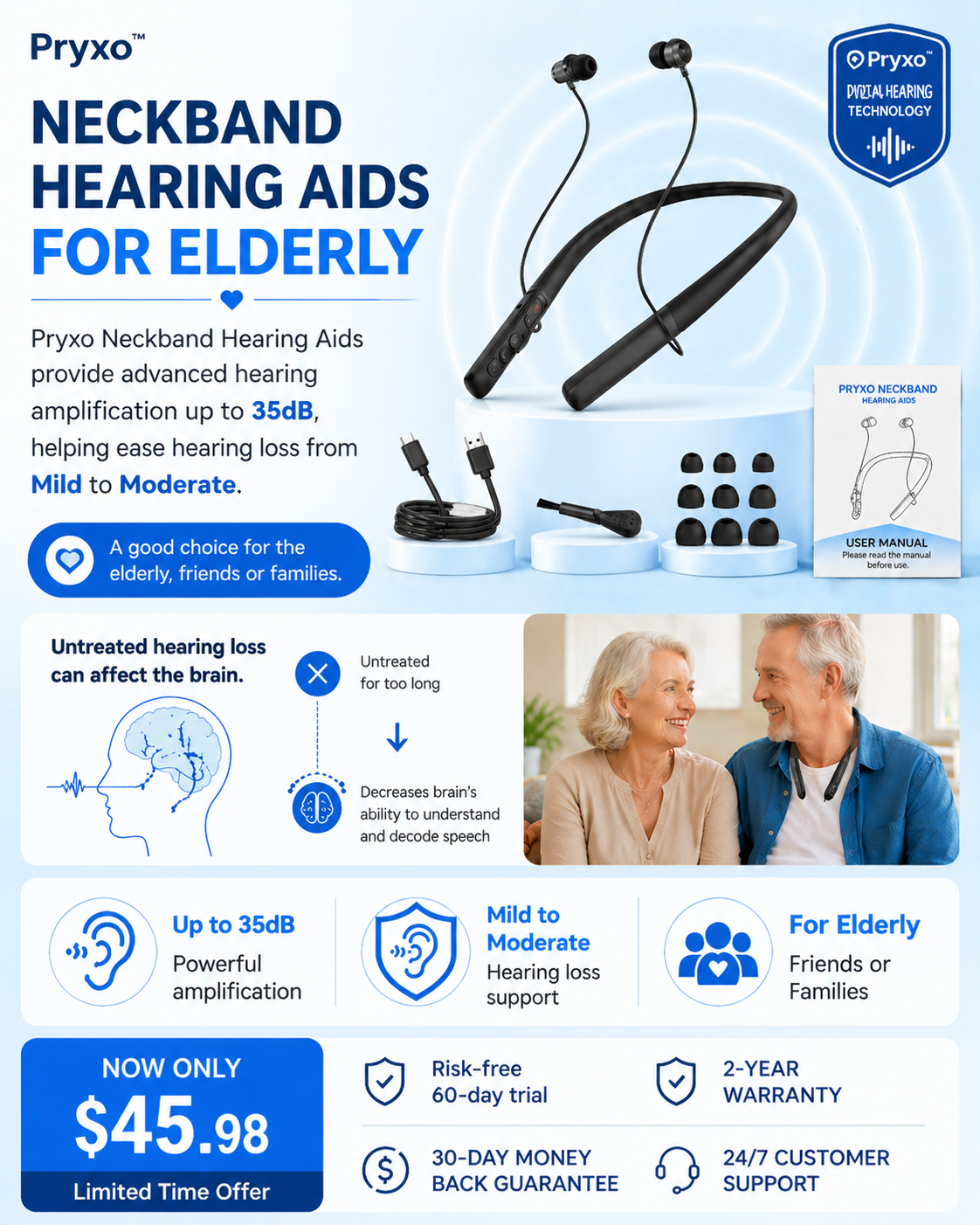 Pryxo Hearing Aids – Hear Every Conversation Clearly, Live the Life You Deserve!
