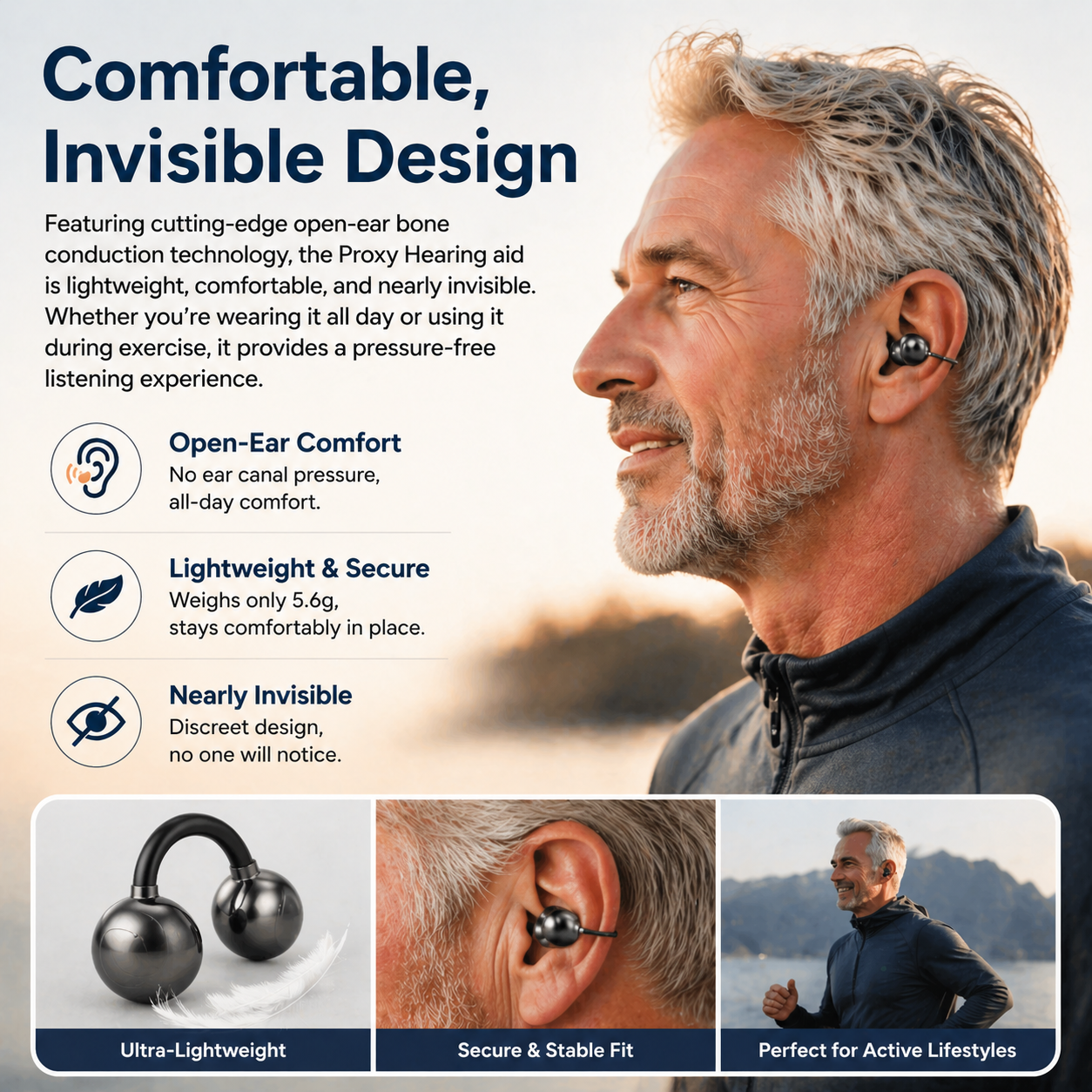 ❤️Mother's Day 80% OFF Discount🌸Pryxo Bone&Air Conduction Clip-on Hearing Aid for Effortless Hearing