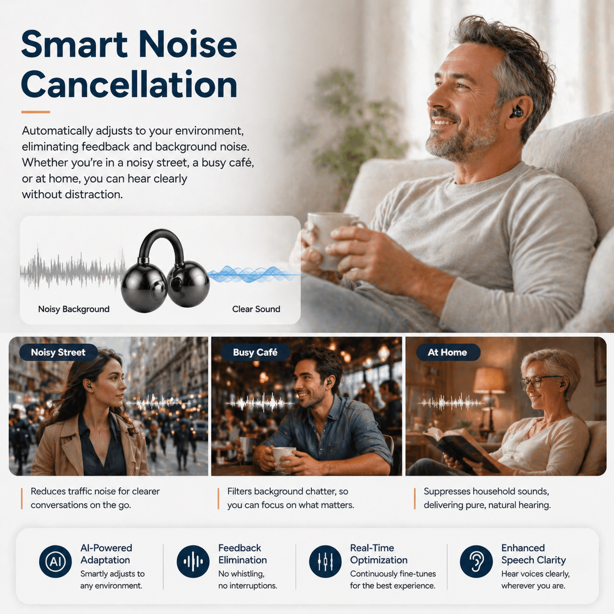 ❤️Mother's Day 80% OFF Discount🌸Pryxo Bone&Air Conduction Clip-on Hearing Aid for Effortless Hearing