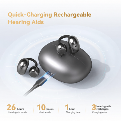 ❤️Mother's Day 80% OFF Discount🌸Pryxo Bone&Air Conduction Clip-on Hearing Aid for Effortless Hearing