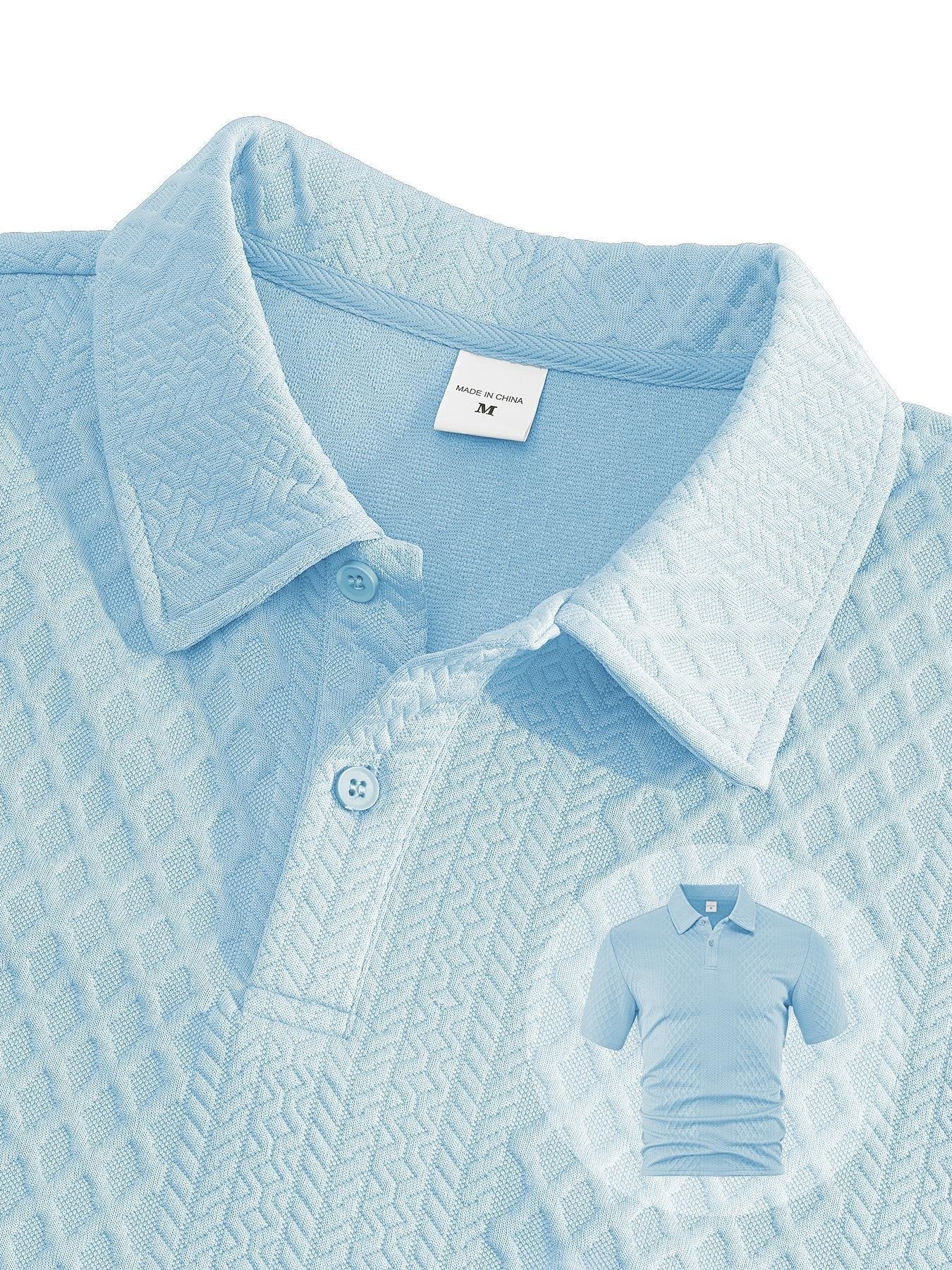 ⏱️Second item 40% off🔥Men's Solid Polo Shirt & Drawstring Waist Shorts Set