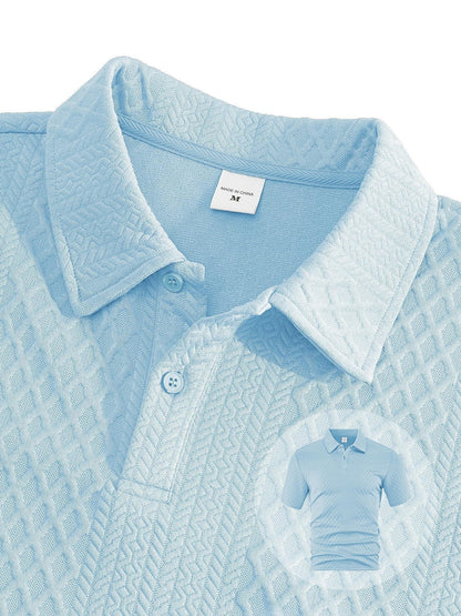 ⏱️Second item 40% off🔥Men's Solid Polo Shirt & Drawstring Waist Shorts Set